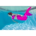 thumbnail image 3 of Fin Fun Sparkle Mermaid Tail - Swimming Tails with Monofin for Kids, Kids 10 Size, Passion Pink, 2 Pcs, 3 of 6
