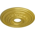 thumbnail image 3 of Ekena Millwork 17 5/8"OD X 3 5/8"ID X 1 7/8"P Orleans Ceiling Medallion (Fits Canopies up to 4 5/8"), Hand-Painted Rich Gold, 3 of 7