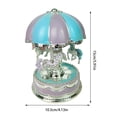 thumbnail image 2 of Lighting Dome Ca Rousel Music Cake Baking Decoration Birthday Gi Ft Handicrafts Decoration Music Boxes for Girls with Key, 2 of 5