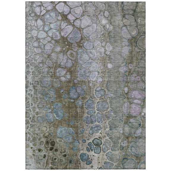 Dalyn Rugs Machine Washable Indoor/Outdoor Chantille Brown 2'6" x 3'10" Rug