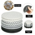 thumbnail image 4 of Cqxid Placemat Under $10 Cotton Rope Woven Meal Mat Circular Cotton Thread Woven Cup Mat Pot Mat Kitchen Table Thickened Insulation Mat, 4 of 9