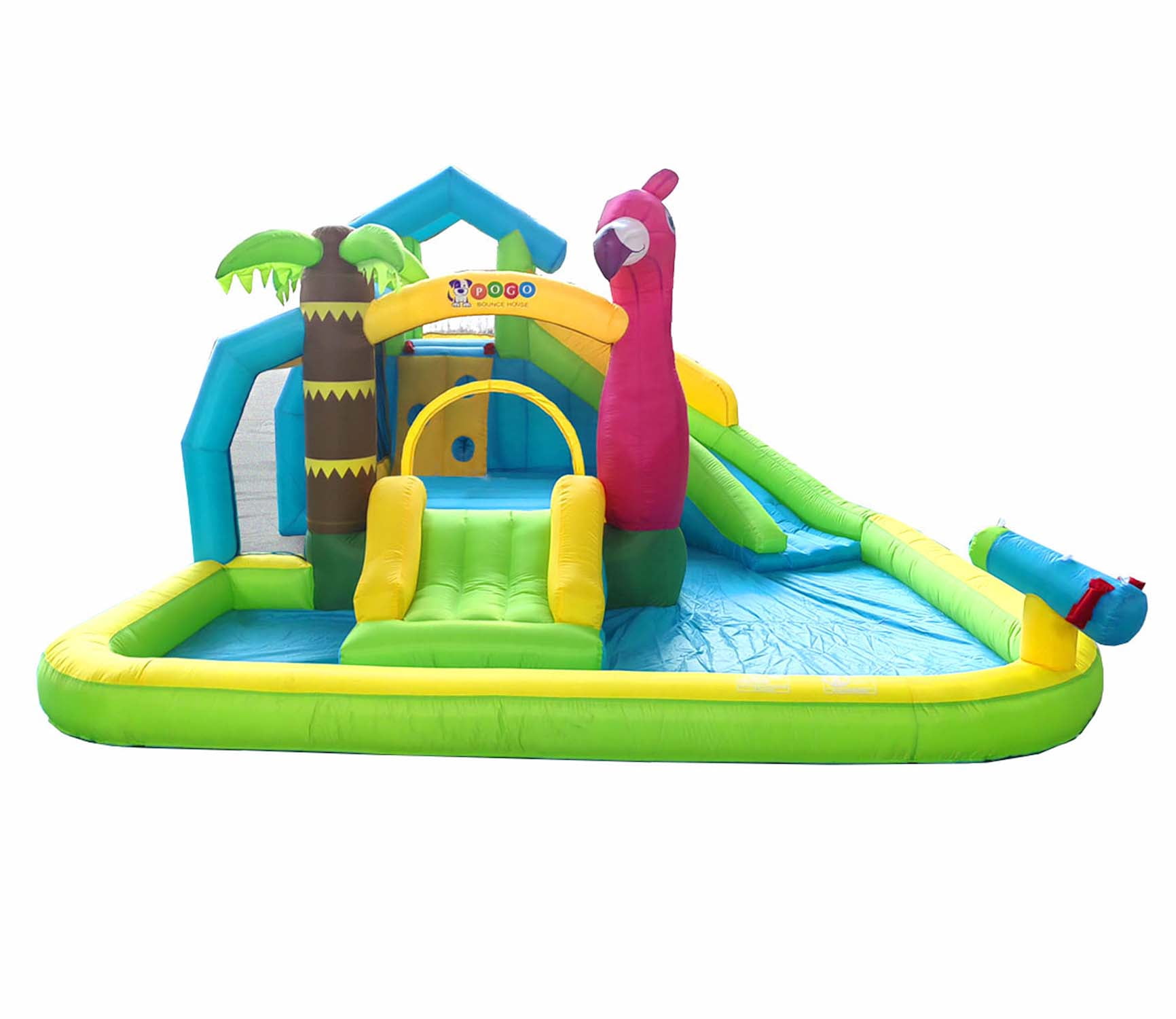 Costway Mighty Inflatable Water Slide Splash Pool – Durable Fun