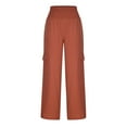 thumbnail image 5 of Deals Clearance under 10.00 Cargo Sweatpants for Women Women's Casual Loose Baggy Pockets Pants Fashion Playsuit Trousers Overalls Bib Overall Cotton And Linen Pants, 5 of 7
