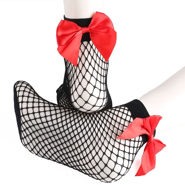 Socks Women Ruffle Fishnet Ankle High Socks Mesh Lace Fish Net Short Socks Sports Socks