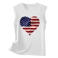 thumbnail image 4 of Yubnlvae White Women's Gradient Coconut Tree Tank Tops Summer Sleeveless V Neck Button down Shirt, M, 4 of 4