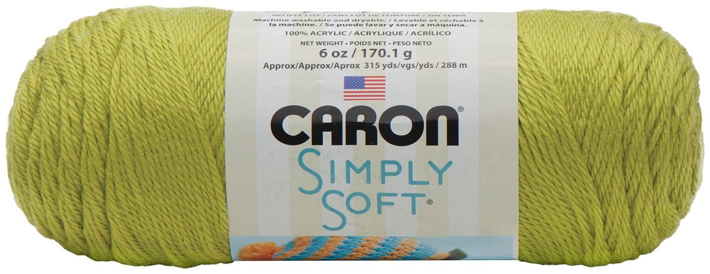 Caron Simply Soft Solids Yarn-Chartreuse, Multipack Of 3