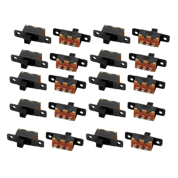 20Pcs SS-12F16 2 Position 3P SPDT Miniature Slide Switch Latching Toggle Switch