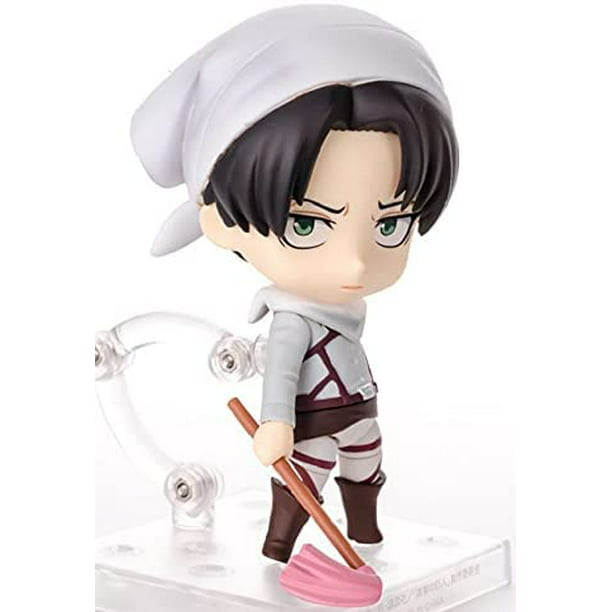 Attack on Titan Anime Figure Levi Ackerman Cleaning Ver Anime Manga Statue  Action Figure Q Version Model Toys Doll Decoration Exqu 