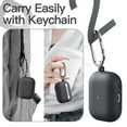 thumbnail image 6 of JETech Upgraded Silicone Case Cover for AirPods Pro (2nd/1st Generation 2023/2022/2019) with Keychain, Hard PC Interior, Shockproof Protective Skin Shell, Front LED Visible (Black), 6 of 6