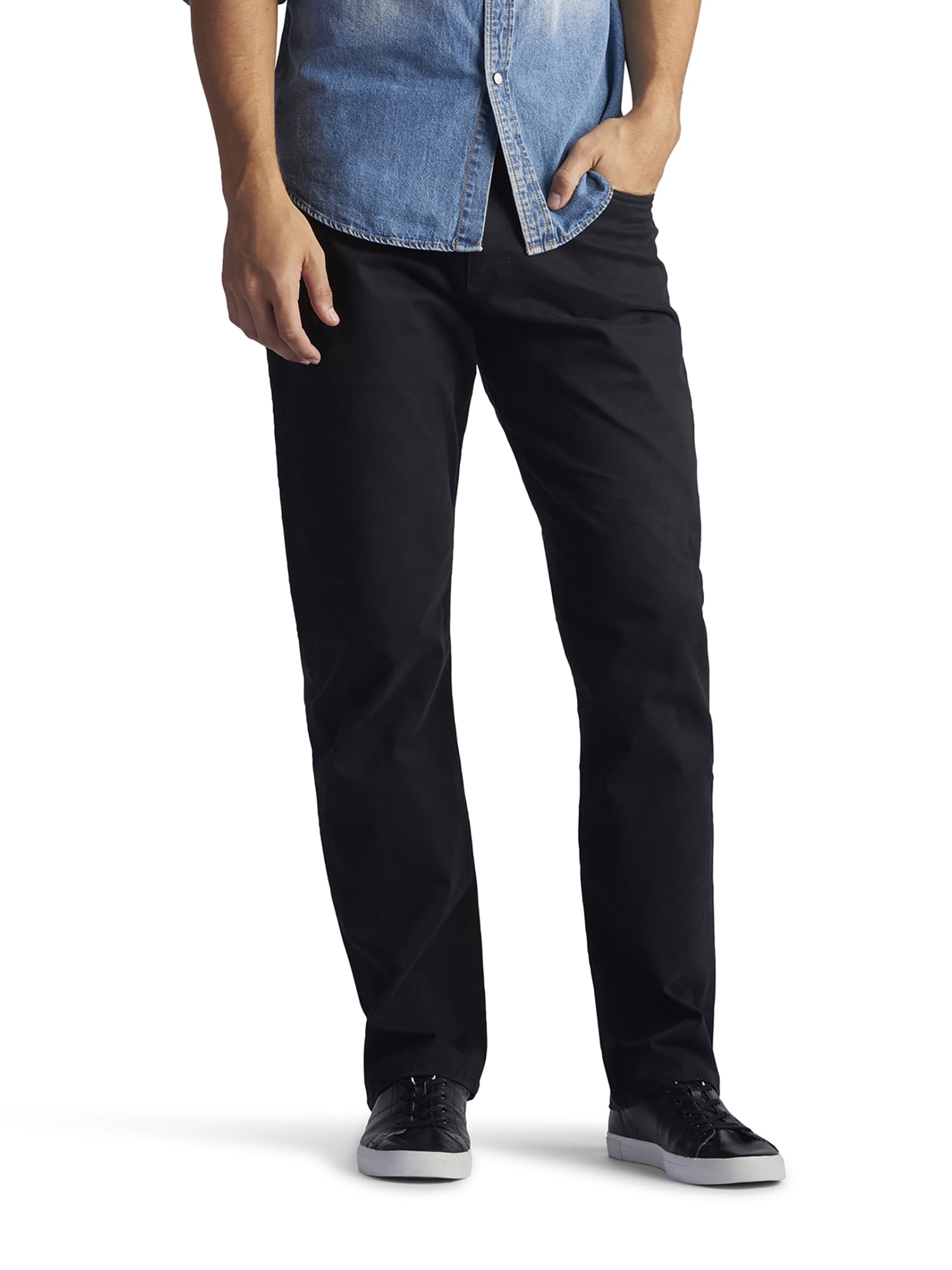 lee men's modern series extreme motion straight fit tapered leg jean