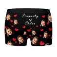 thumbnail image 4 of KHONTS DIY Custom Face Mens Boxer Briefs Personalized Underwear with Photo Picture Customized Boxers Gifts for Boyfriend Husband 05-Black XL, 4 of 9