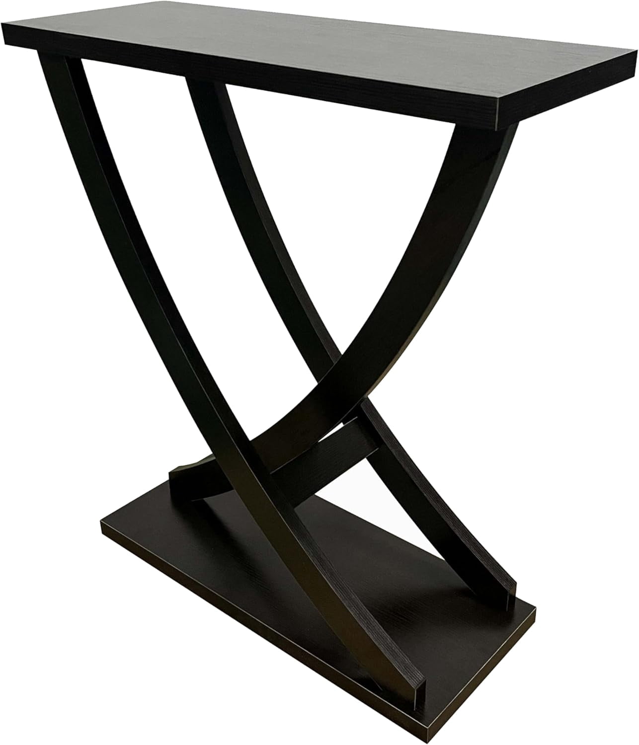 Royard Oaktree 31" Small Console Table, Farmhouse Wood Entryway Table with Curved Intersecting Legs