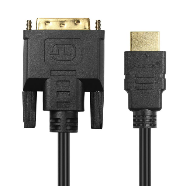HDMI to DVI Cable, Single Link DVI D, 4.95Gbps, 10 ft, Black -