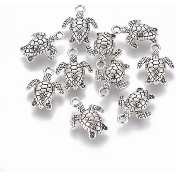20 Pcs Turtle Alloy Charms Jewelry Making Charm Pendants for Women DIY Necklace Bracelet Earring Craft