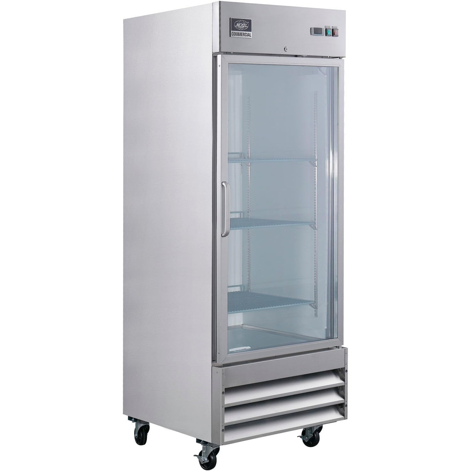 Global Industrial 243218 Nexel Reach in Refrigerator - 1 Glass Door 23 cu. ft.
