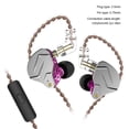 thumbnail image 4 of KZ ZSN Pro WiRojo Jack de 3.5 mm en auriculares con orejas con micrófono Hifi Sport Auriculares Híbridos Auriculares de música para teléfonos celulares Purple con micrófono Inevent EL022597-04B, 4 of 7