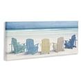 thumbnail image 3 of Stupell Industries Sea View Beach Chairs Canvas Wall Art design by Kim Allen, 17 x 40, 3 of 7