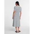 thumbnail image 2 of Time and Tru Women's and Women's Plus Seamed Cotton Midi Dress, Sizes XS-4X, 2 of 4