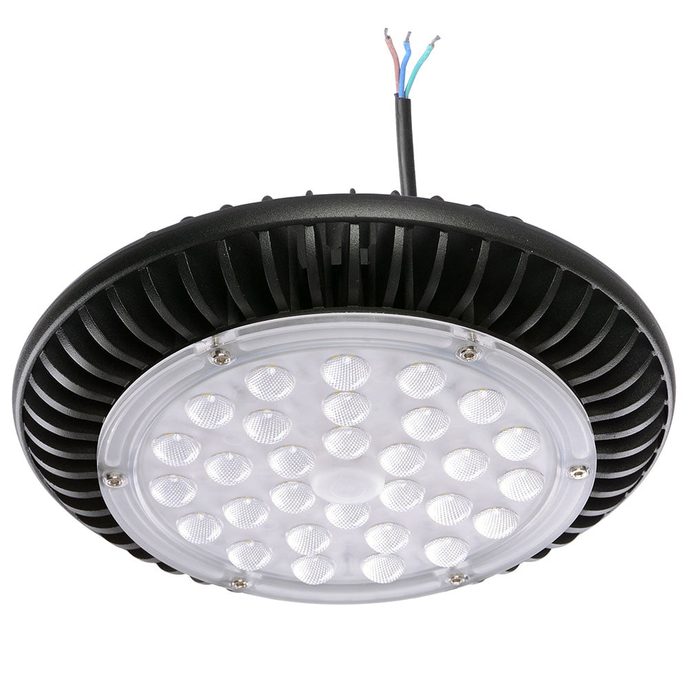 DELight 4 Pack 100W UFO IP65 High Bay LED Light 12000lm 6500K Commercial Lamp 