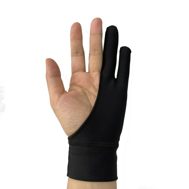 Guantes de licra para mano izquierda y derecha, con pintura antidesgaste, antisudor y antiincrustantes, para 2 dedos, unisex.