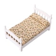 thumbnail image 2 of LeeQinersw 1:12 Scale Miniature Single Bed Grils Gifts Bedroom Model Educational Toys Supplies Living Room Country Style Doll House Furniture Decor, 2 of 8