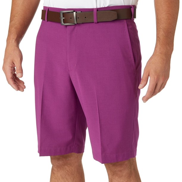 Walter Hagen Men's Textured Grid Golf Shorts