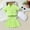 Green, variant on Zpanxa Toddler Girl Summer Clothes 3 Piece Set Short Sleeve Jacket with Sleeveless Bow Detail Cami Top and Elastic Waist Pleated Skirt Solid Color Soft Comfy Casual Chic Outfits