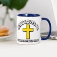 thumbnail image 3 of CafePress - Jesus Loves Me - 11 oz Ceramic Mug - Novelty Coffee Tea Cup, 3 of 4