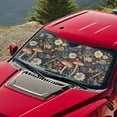 thumbnail image 3 of Jeiento Mushroom Dragonfly Sun Shade Foldable Automotive Front Window Sunshade Protector Sun Shade for UV Protection Car Interior Accessories for Sun Heat Fit Most Car, 3 of 6