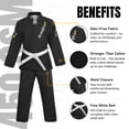 thumbnail image 2 of Strength Pro Bjj Gi Kids Brazilian Jiu Jitsu Gi with IBJJF Lightweight Preshrunk Fabric Jiu Jitsu Karate Gi Kids, 2 of 6