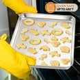 thumbnail image 2 of Vesteel 18" x 13" Baking Cookie Sheets, 12-Piece Stainless Steel Rectangle Baking Pan Oven Tray, Commercial Bakery Bun Pan, Mirror Finished & Dishwasher Safe, 2 of 8