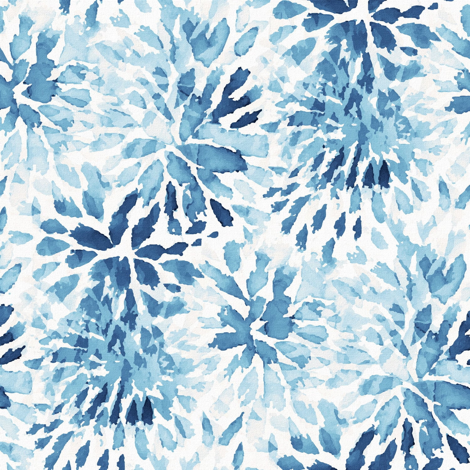 "Blue Blossoms" Painting Print on Wrapped Canvas