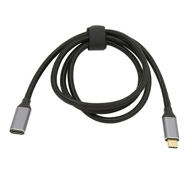 Cable de extensión USB C Sincronización de datos de 10 Gbps Entrega de energía de 100 W Salida de video 4K 60 Hz Cable USB C con chip de marcador E 1 m