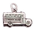 thumbnail image 1 of Sterling Silver 18" 1mm Box Chain 3D School Bus Pendant Necklace, 1 of 2
