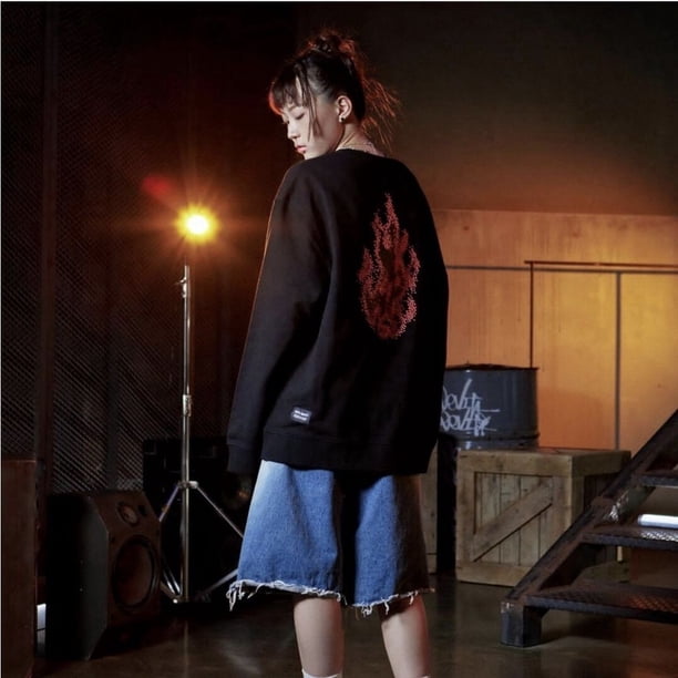 KPOP Bangtan SUGA AGUST D TOUR MERCH Sudadera De Algodón Con Cuello Redondo Para Hombres Y Mujeres De Talla Grande Suéter De Impresión Suelta Jersey De Moda Casual Desgaste De Calle Camiseta De Manga