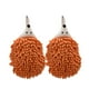 thumbnail image 2 of Toalla de mano de chenilla con forma de erizo | Paquete de 2 bolas de microfibra absorbentes | Bonita toallita colgante para cocina, baño, escuela y guardería | Suave y de secado rápido | Rojo,, 2 of 8