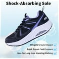 thumbnail image 2 of RomenSi Women Arch Support Walking Shoes Orthotic Sneakers for Plantar Fasciitis Foot and Heel Pain Relief Tennis US 9, 2 of 7