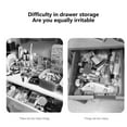 thumbnail image 5 of Pyaiiner Makeup Drawers Drawer Dividers Divider Combinations Expandable Storage Compartments Makeup Drawer Boxes Sock Storage Dividers, 5 of 7