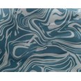 thumbnail image 5 of oneOone Georgette Viscose Teal Blue Fabric Abstract Marble Quilting Supplies Print Sewing Fabric By The Yard 42 Inch Wide, 5 of 6
