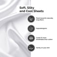 thumbnail image 3 of BNM 300 TC Rayon From Bamboo Sheet Set, Cal King, White, 3 of 6