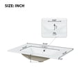 thumbnail image 4 of Harper & Bright Designs 30" Bathroom Vanity with Sink Combo, Bathroom Cabinet with Ceramic Top, Storage Doors and Drawer, Black, 4 of 15