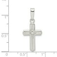 thumbnail image 2 of Pendentif Croix Polie en Argent Sterling 925, 2 of 2