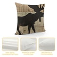 thumbnail image 4 of Qinduosi Log Decor, Throw Pillows Cover, Moose Decorative Throw Pillow Cover, Rustic Woodland Log for Bed Lodge Room Home Decor Inch Set of Pillowcase, 4 of 5