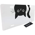 thumbnail image 2 of Wondertify License Plate Cat Hang Upside Down Watching on The  Background Decorative Car Front License Plate,Vanity Tag,Metal Car Plate, Novelty License Plate,6 X 12 Inch (4 Holes), 2 of 13