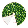 thumbnail image 3 of Salouo Happy St. Patrick's day Christmas Tree Skirt 36" Farmhouse Christmas Decorations Snowman Xmas Tree Skirt Tree Mat for Holiday Party Decor, 3 of 8