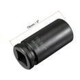 thumbnail image 2 of Unique Bargains Square Drive 12-Point Deep Impact Socket CR-MO Steel Metric for High Torque Applications and Durability mm 23, 2 of 5