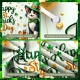 thumbnail image 4 of Green & Gold St. Patrick's Day Banner Character Irish Festival Display Shamrock Pattern Festive Design Clover Themed Backdrop for St. Patrick's Day Party Irish Festival Pub Celebration, 4 of 9