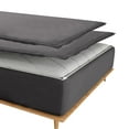 thumbnail image 2 of Sheet has Zipper Fitted Sheet, (Olympic Queen Size 66x80) 15 Inch Deep Pocket, 100% Egyptian Cotton, 800 TC, Solid Dark Grey Color., 2 of 10