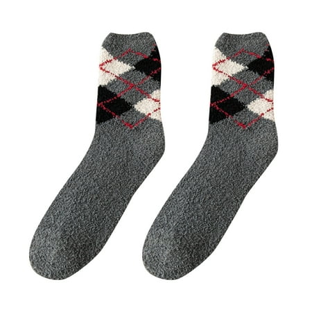 

Zlekejiko Women Coral Fleece Socks Thick Warm Sleep Socks Home Floor Socks