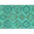 thumbnail image 1 of Ahgly Company Machine Washable Indoor Rectangle Southwestern Turquoise Blue Country Area Rugs, 8' x 12', 1 of 4